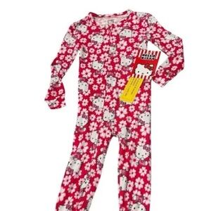 Hello Kitty Red Floral Kids One Piece
